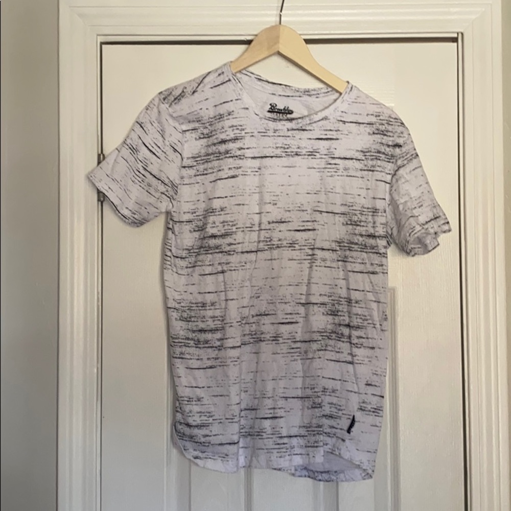 White and black t-shirt
